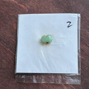 Antique Vintage Jadeite Jade Pendant (NEW) Baby Pig? Vegetable?